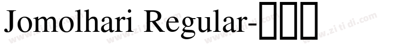 Jomolhari Regular字体转换